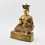 Hand Made Gold Gilded Copper Alloy and Hand Painted Face 10.75" The 5th Karmapa - Deshin Shekpa Statue