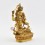 Hand Made Gold Gilded and Hand Painted Face 8.75" Manjushri / Jampelyang Statue