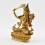 Hand Made Gold Gilded and Hand Painted Face 8.75" Manjushri / Jampelyang Statue