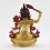 Hand Made Gold Gilded and Hand Painted Face 8.75" Manjushri / Jampelyang Statue