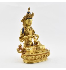 Hand Made  Gold Gilded and Hand Painted Face 10" Vajrasattva Statue