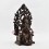 Fine Quality Tibetan Ritual  Copper Alloy in Oxidation Finish 13.25" Maitreya  Buddha Statue