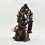 Fine Quality Tibetan Ritual  Copper Alloy in Oxidation Finish 13.25" Maitreya  Buddha Statue