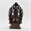 Fine Quality Tibetan Ritual  Copper Alloy in Oxidation Finish 13.25" Maitreya  Buddha Statue