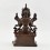 Fine Quality Tibetan Ritual  Copper Alloy in Oxidation Finish 13.25" Maitreya  Buddha Statue