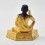 Fine Quality Copper Alloy Gold Plated 3.75" Guru Milarepa Statue