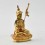 Fine Quality Copper Alloy Gold Plated  4.25" Guru Rinpoche / Padmasambhava Statue