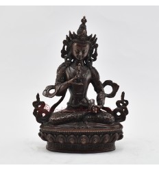 Hand Made Copper Alloy in Oxidation Finish 8.5" Vajrasattva / Dorjesempa Statue