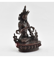 Hand Made Copper Alloy in Oxidation Finish 8.5" Vajrasattva / Dorjesempa Statue