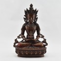 Hand Made Copper Alloy in Oxidized Finish 13" Aparmita Statue