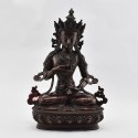 Hand Made Copper Alloy in Oxidation Finish 13" Vajrasattva / Dorjesempa Statue