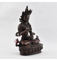 Hand Made Copper Alloy in Oxidation Finish 13" Vajrasattva / Dorjesempa Statue