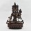 Hand Made Copper Alloy in Oxidation Finish 13.25" White Tara / Dholkar Statue