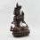 Hand Made Copper Alloy in Oxidation Finish 13.25" White Tara / Dholkar Statue