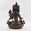 Hand Made Copper Alloy in Oxidation Finish 13.25" White Tara / Dholkar Statue