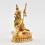 Fine Quality Copper Alloy with Gold Plated and Hand Painted Face 4.25" Pema Jungne Statue