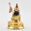 Fine Quality Copper Alloy with Gold Plated and Hand Painted Face 4.25" Pema Jungne Statue