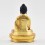 Fine Quality Copper Alloy with Gold Plated and Hand Painted Face 4.25" Shakyamuni Buddha / Tomba Statue