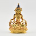 Fine Quality Gold Plated Tsepame / Amitayus / Aparmita Small Copper Statue