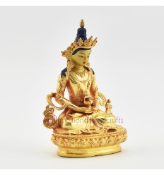 Fine Quality Gold Plated Tsepame / Amitayus / Aparmita Small Copper Statue