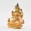 Fine Quality Copper Alloy with Gold Plated and Hand Painted Face 4.25" Chenrezig / Four Armed Avalokiteshvara Statue