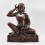 Hand Made Copper Alloy in Oxidation Finish 11.5" Guru Milarepa Statue