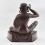 Hand Made Copper Alloy in Oxidation Finish 11.5" Guru Milarepa Statue