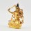 Fine Quality Copper Alloy with Gold Plated and Hand Painted Face 4.5" Manjushri / Jambiyang Statue