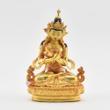 Fine Quality Copper Alloy with Gold Plated and Hand Painted Face 4.25" Vajradhara / Dorje Chang Statue