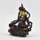 Fine Quality Copper Alloy in Oxidation Finish and Hand Painted Face 4.75" Yellow Dzambhala Kubera Statue