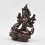 Hand Mede Oxidized Copper Alloy 8.5" Green Tara / Dolma  Statue 