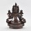 Hand Mede Oxidized Copper Alloy 8.5" Green Tara / Dolma  Statue 