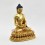 Hand Made Copper Alloy with 24 Karat Gold Gilded 8.5" Amitabha Buddha Statue