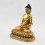 Hand Made Copper Alloy with 24 Karat Gold Gilded 8.5" Amitabha Buddha Statue