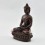 Hand Made  Copper Alloy in Oxidation Finish 8.75" Amitabha Buddha / Opame Statue