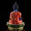 Hand Made  Copper Alloy, Hand Painted with 24 Karat Gold Gilded and Hand Painted Face 13.5" Medicine Buddha Menla Statue