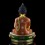 Hand Made Copper Alloy, Hand Painted with 24 Karat Gold Gilded and Hand Painted Face 13.5" Shakyamuni Buddha Tomba Statue