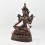 Hand Made Oxidized Copper Alloy 14" Green Tara / Dholma Statue