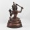 Hand Made Oxidized Copper Alloy 13.75" Manjushri / Jambiyang Statue