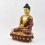 Hand Made Copper Alloy with Partly Gold Gilded 13.25" Amitabha Buddha Opame Statue