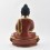 Hand Made Copper Alloy with Partly Gold Gilded 13.25" Amitabha Buddha Opame Statue