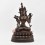 Hand Made Copper Alloy in Oxidation Finish 14" White Tara / Dholkar Statue