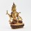 Hand Made Copper Alloy with Partly Gold Gilded and Face Painted 9" Prajnaparamita Statue