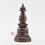 Hand Made Oxidized Copper Alloy 7.75" Kadam Style Stupa