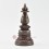 Hand Made Oxidized Copper Alloy 7.75" Kadam Style Stupa