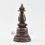 Hand Made Oxidized Copper Alloy 7.75" Kadam Style Stupa