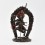 Hand Made 8.25" Troma Nagmo Jogini Oxidized Copper Alloy Statue from Patan, Nepal