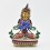 Hand Painted Copper Alloy with 24 Karat Gold Gilded 8.75" Vajradhara Dorjechang Statue