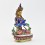 Hand Painted Copper Alloy with 24 Karat Gold Gilded 8.75" Vajradhara Dorjechang Statue