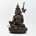 Hand Made Copper Alloy in Oxidation Finish 14.25" Guru Rinpoche Padmasambhava Statue